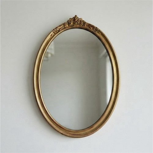 Miroir vintage ovale détail - miroir,