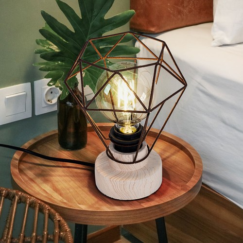 Vintage cage lampe table - cage, de