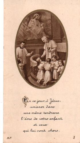 Image pieuse celluloïd 1947