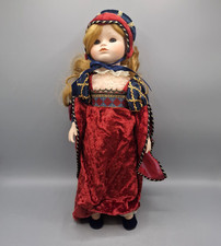 Mundia Les Romantiques Porcelain Doll Christine et Cecile Medieval Style Dress
