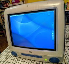 Ordinateur Vintage APPLE IMAC G3 Bleu Indigo En État De Marche Bon État 