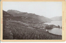France, Annecy, Village de Talloires et la Tournette Vintage photomechanical pr