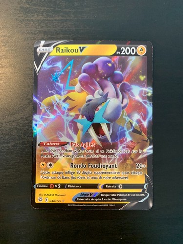 Carte pokémon raikou - pokémon,