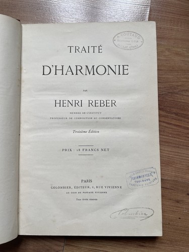 Reber henri traité - reber, henri,
