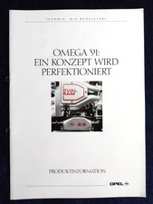 Opel Omega A internal product information 199 better than any brochure!