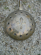 chauffe lit en cuivre décor