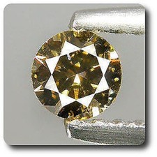 0.20 Cts Brown Diamond Gold