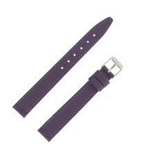 Bracelet de Montre 14mm Mauve en Cuir Buffalo Fabrication Artisanale