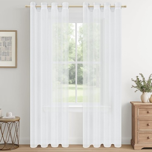 Rideaux voilage blanc - rideaux,