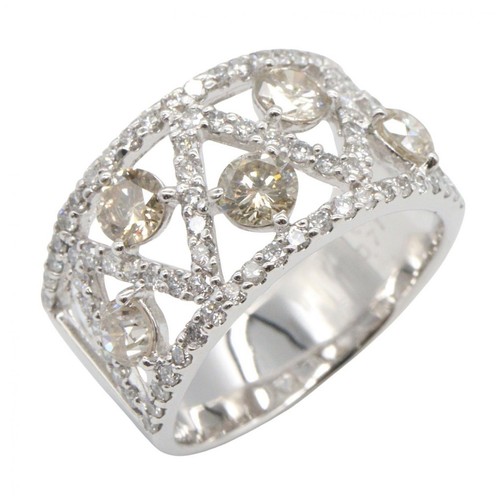 Bijoux bague diamant 18kwg - diamant,