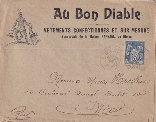 Enveloppe pub 1897 au - 🦬enveloppe,