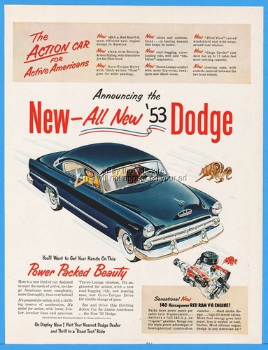 1953 dodge coronet - 1953, power