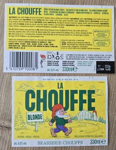 New beer label chouffe - beer,