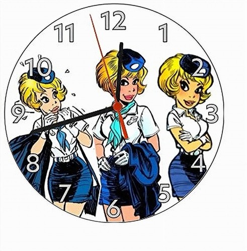 Horloge murale ronde bois - horloge,