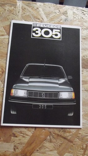 Brochure catalogue peugeot 305 - catalogue,
