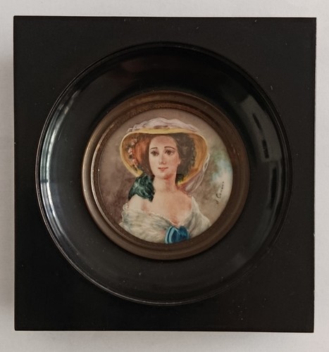 Ancienne peinture miniature - peinture,