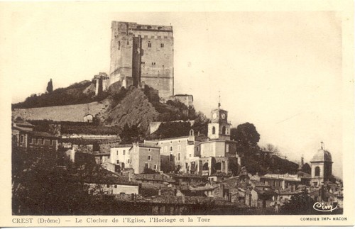 Crest clocher l église - clocher, de