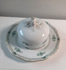 raynaud limoges beurrier avec sa cloche en porcelaine