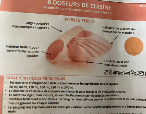 Doseurs mesures de cuisine - ,