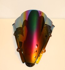 BULLE SAUT DE VENT WINDSCREEN YAMAHA R1 2000 2001 DOUBLE COURBURE IRIDIUM
