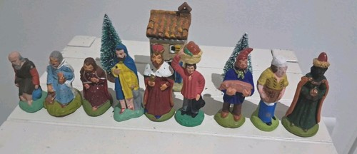 Lot anciens santons - , de