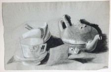 Tasse The Theiere DESSIN ORIGINAL 47x30cm XIX°