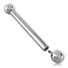 Barbell long acier avec boules
