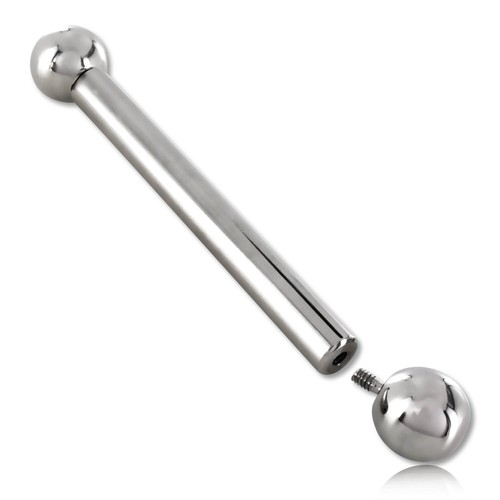 Barbell long acier avec boules