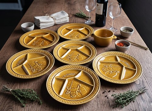 Lot assiettes à fondue - assiettes,