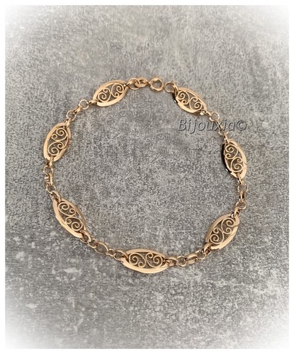 Bracelet motifs ciselés 21cm - motifs,