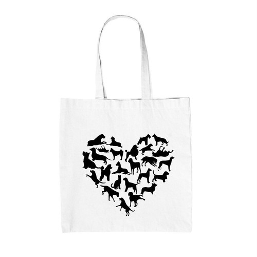 Sac tote toile chien - en,