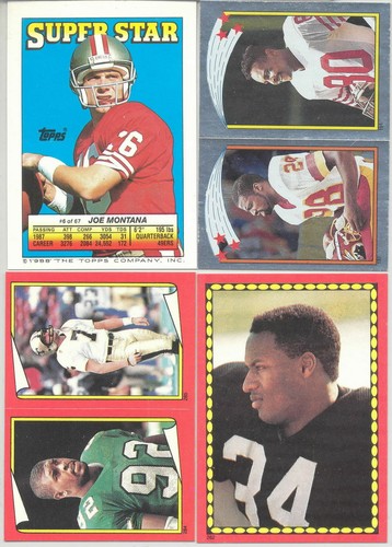 1988 topps football - topps, sticker