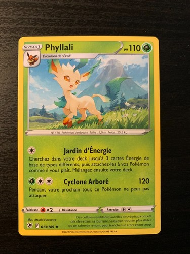 Carte pokémon rare phyllali - carte,