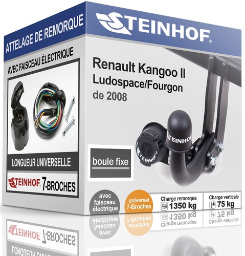 Attelage fixe pour renault - attelage,