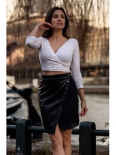 Jupe longue noire Frida -