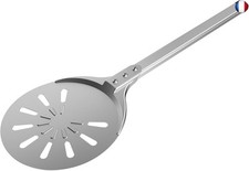 Honsdom Pelle à Pizza Ronde, Pelle Pizza Perforée 8 Pouces avec 40cm Manche en A