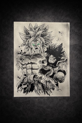 Tableau manga broly - tableau,