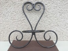 Ancien support mural / Fer forgé / Pot de fleurs / Déco / Jardin