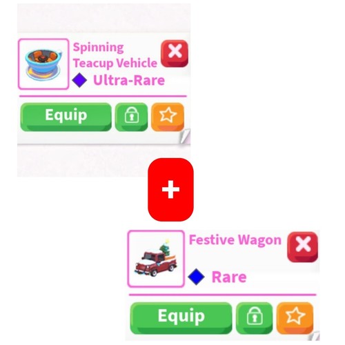 Teacup vehicle 1x festive - 1x,