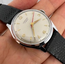 VINTAGE JUNGHANS  "MAX BILL" MILITARY MENS WATCH CAL 82 /1 GERMANY