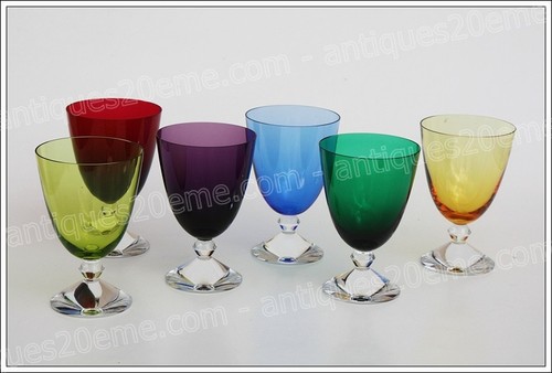 Set verres vin - du, en