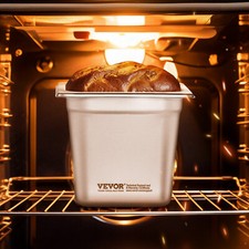 VEVOR 6PCs Bac Gastronorme GN 1/6 Récipient Inox Bain-marie 16 cm Profondeur