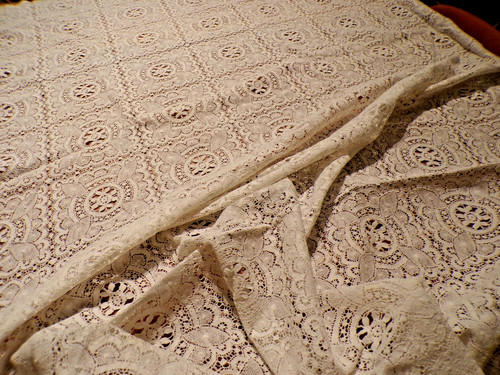 Piece dentelle blanche - dentelle, (