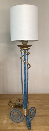 Lampe métal patiné - patiné, faux