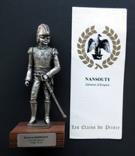 Etains du Prince Empire, Général Etienne Marie chanpion Comte de NANSOUTY 12 cm