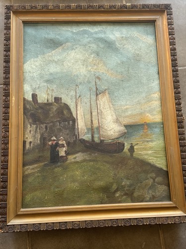 Paysage marin encadré sur