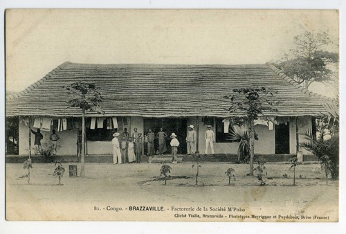 Carte postale congo francais - postale,