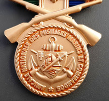 Médaille Anciens COMMANDOS MARINE et FUSILIERS MARINS France amicale ORIGINAL