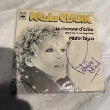 Hand Signed 7” Vinyl Autographed Petula Clark La Chanson D’Evita VGC