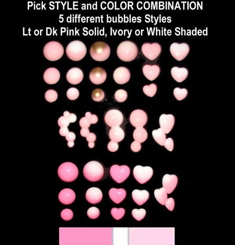 Pink bubble wall plaques - bubble, go